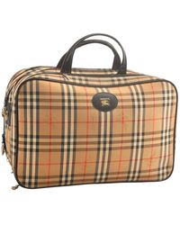 Burberry Cloth Travel Bag - Natural