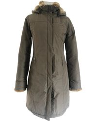 Woolrich Mantel en Fourrure Gris