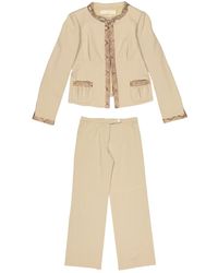 Valentino \n Beige Python Jacket - Natural