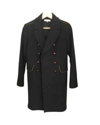 Sandro Black Wool Coat