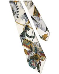 Hermès Seide Krawatten - Natur