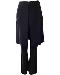 Chanel Pantalones en sintético negro