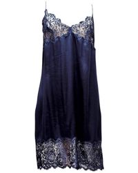 Valentino \n Blue Silk Lingerie
