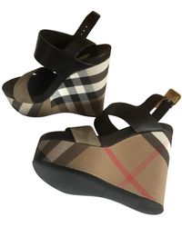 Burberry Leather Sandals - Black