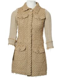 Chanel Cappotto in lino beige - Neutro