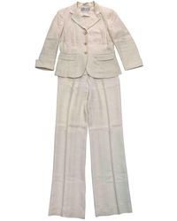 Max Mara Linen Suit Jacket - Multicolour