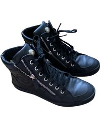 Chanel Leder Sneakers - Schwarz