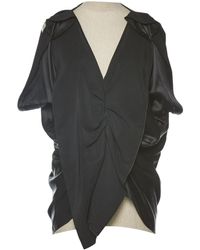 Lanvin Top in seta nero \N
