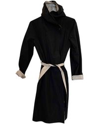 Max Mara Blue Synthetic Trench Coats