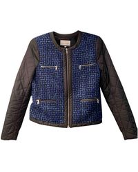 Sandro Tweed Blouson - Blau