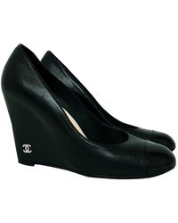 Chanel Leder Pumps - Schwarz