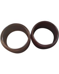 Max Mara Brown Plastic Bracelet