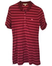 Burberry Burgundy Cotton Top - Red