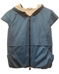 Moncler Vest en Synthétique Bleu