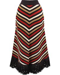 Chanel Maxi gonna in Lana - Multicolore