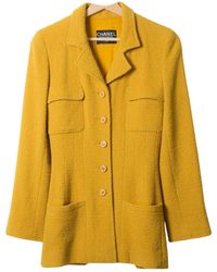 Chanel Giacca in tweed giallo