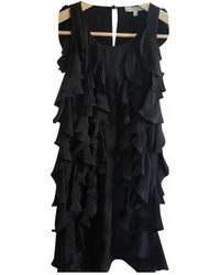 Maje Black Silk Dress