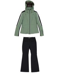 Fendi Mantel \N en Polyester Kaki - Vert