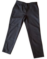 Sandro Fall Winter 2019 Black Wool Trousers