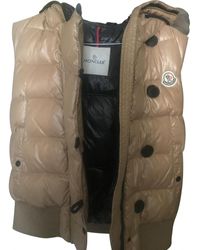 Moncler Mantel en Synthétique Camel - Multicolore
