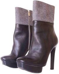michael kors haskell combat boots black