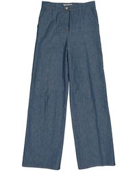 Valentino \n Blue Cotton Jeans
