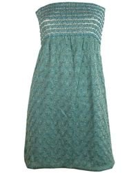 Banana Republic Framed Turquoise Tweed Dress in Blue - Lyst