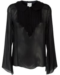 Chanel Seide Bluse - Schwarz
