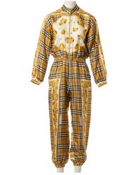 Burberry Silk Jumpsuit - Multicolour