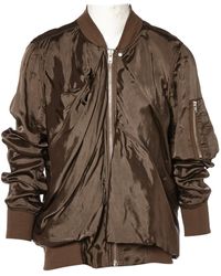 Rick Owens Chaqueta en sintético marrón \N