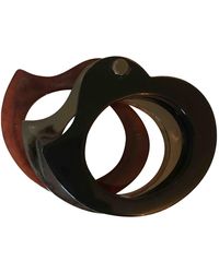 Max Mara Plastic Bracelet - Black