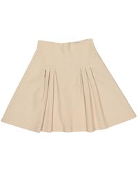 Valentino Gonna in cotone beige \N - Neutro