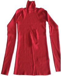 Sandro Red Viscose Knitwear
