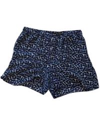 Diane von Furstenberg Seide Mini short - Blau