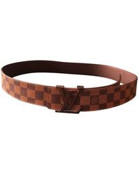 Louis Vuitton Shape Leinen Gürtel - Braun