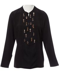 Lanvin Seide Bluse - Schwarz