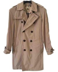 Burberry Mantel Polyester Beige - Natur