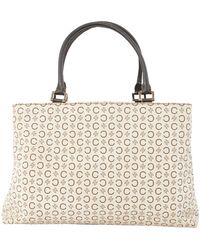 Céline Sac à main \N en Toile Beige - Multicolore