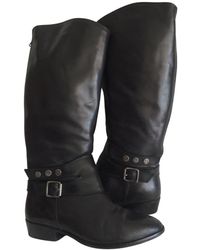 Sandro Leder Motorradstiefel - Schwarz