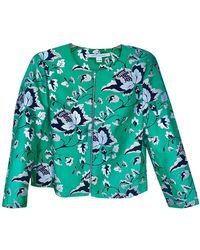 Diane von Furstenberg Seide Blazer - Grün