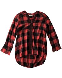 Sandro Seide Bluse - Rot