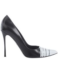Sergio Rossi Leder Pumps - Schwarz