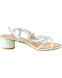 dior white flat sandals