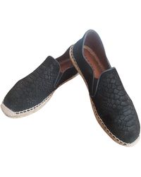 Sandro Leder Espadrilles - Schwarz