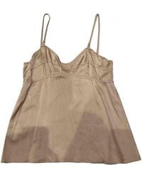 Marni Camiseta de tirantes de Seda - Neutro