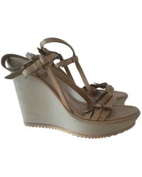 Moncler Sandales spartiates en cuir - Multicolore