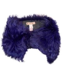 Marni Foulard in Pelliccia Viola