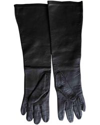ferragamo leather gloves