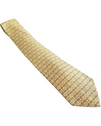 Hermès Seide Krawatten - Gelb
