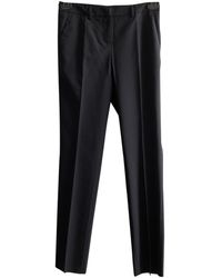 Moncler Pantalons en Laine Bleu